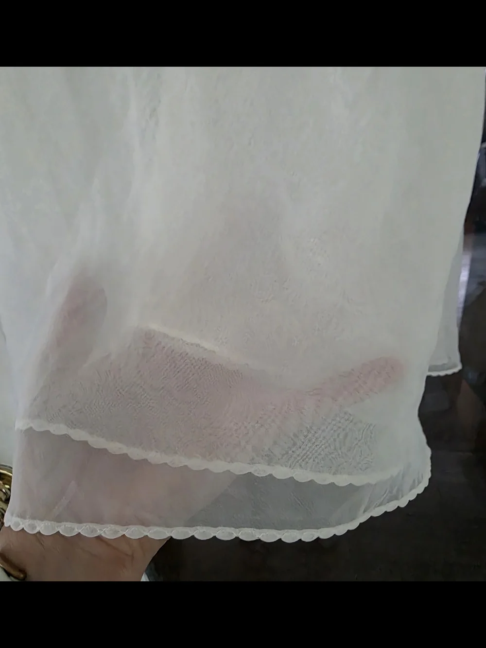 Victoria's Secret Vintage White Slip Dress Women Intimates Lingerie Sheer Large